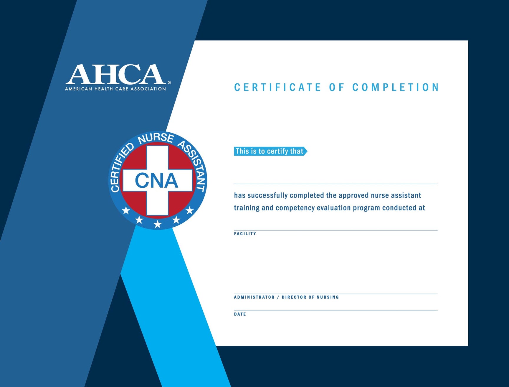 8th Edition CNA Certificates HTB 10 Per Pack AHCA NCAL Publications 8th-edition-cna-certificates-htb-10-per-pack-ahca-ncal-publications